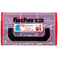 fischer 539867 Juego de Tacos universales (210 Piezas)- Fixtainer Duopower - Mordaza profunda- Set